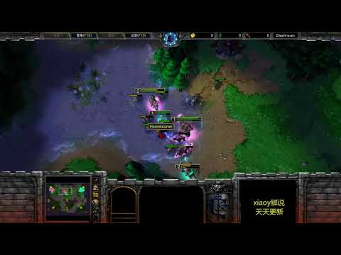 7级牛头大战7级山丘 魔兽争霸xiaoy解说Hipposaur XiaOgame