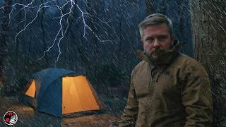 Spring Chaos - Heavy Rain And Snow Massive Tent Adventure