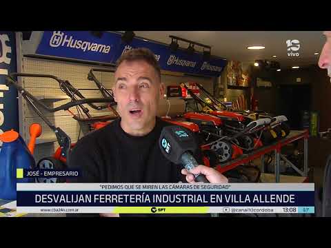 Desvalijaron una ferretería industrial en Villa Allende