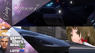 【Grand Theft Auto V LSPDFR実況Season7】#2 ガントレットで勤務！逃げまくる被疑者！追跡追跡追跡！！【ゆっくり実況】