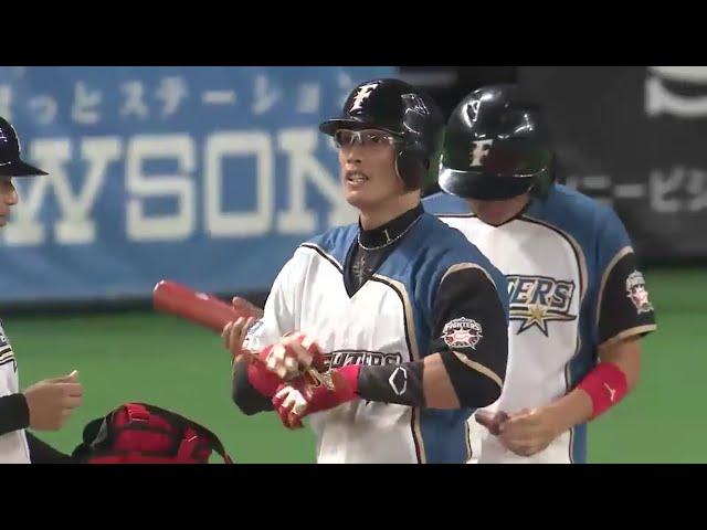 【2回裏】ファイターズ・陽 チャンスを広げるヒットを放つ!! 2016/8/10 F-L