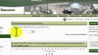 LASD.ORG Website, Information 24 Hours a Day