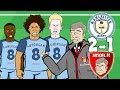 Man City vs Arsenal 2-1 - JINGLE BELLS! (Sane, Sterling and Walcott goals + highlights 2016 PARODY)