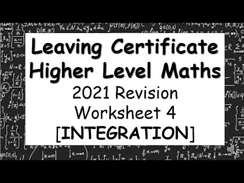 2021 Revision Worksheet 4 - Exam Style Questions [CALCULUS]