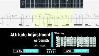Aerosmith - Attitude Adjustment - Guitar 1 Lead - Tab