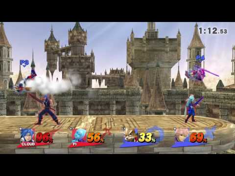 Super Smash Bros. Wii U For Glory Doubles! Cloud & Lucina VS Shulk & Fox