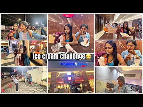 First time pabbasdha ice cream thindhni😋😂/with Rakshitha/Kudla ideal cafe Bharat mall🥰#viralvideo