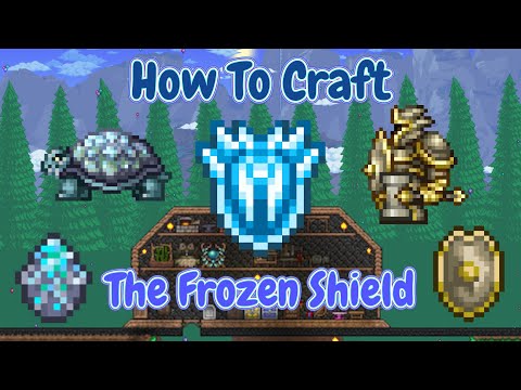 How To Craft The Frozen Shield - Terraria Tutorials