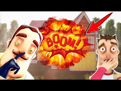PATLAYAN EVDEN KURTULMAK 😱 Hello Neighbor Mod 701-3
