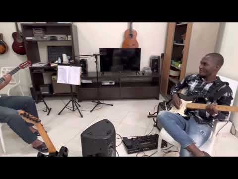 Tatá de Almeida e Texas preparando o Choro de Semba