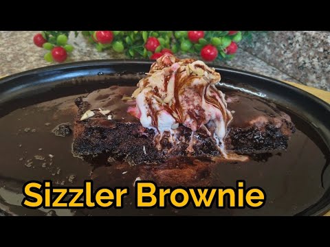 🍫 Sizzler Brownie with Ice Cream Recipe | Hot Sizzling Dessert at Home | Easy & Delicious 🍨
