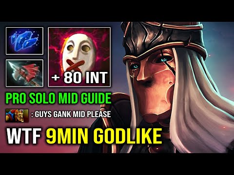 How to Solo Mid Silencer in 7.32c | WTF 9Min Godlike +80 Perma INT Buff in 22Min Easy MMR Dota 2