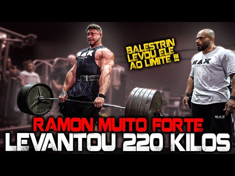 RAMON IS VERY STRONG, HE LIFTED 220 KILOS ON THE DEAD - BALESTRIN TOOK IT TO THE LIMIT!!!!