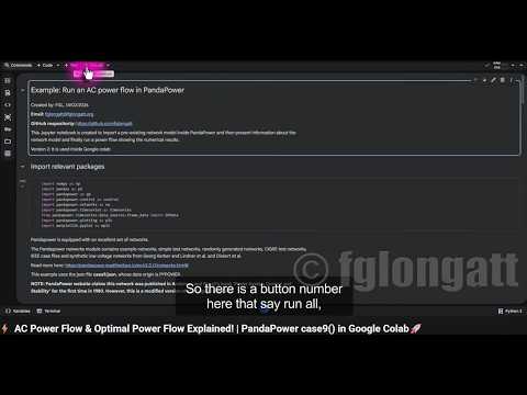 ⚡ AC Power Flow & Optimal Power Flow Explained! | PandaPower case9() in Google Colab🚀