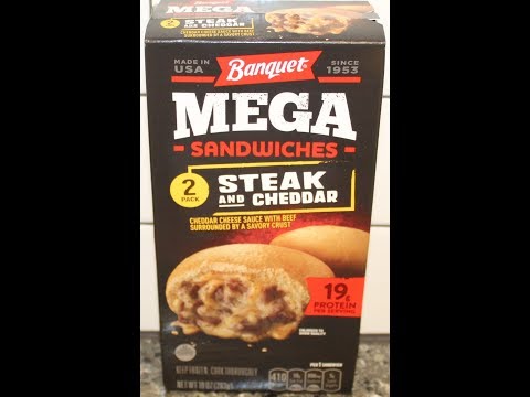Banquet Mega Sandwiches: Steak & Cheddar Review
