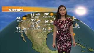 El pronóstico del tiempo en los Estados Unidos con Cristina Sánchez