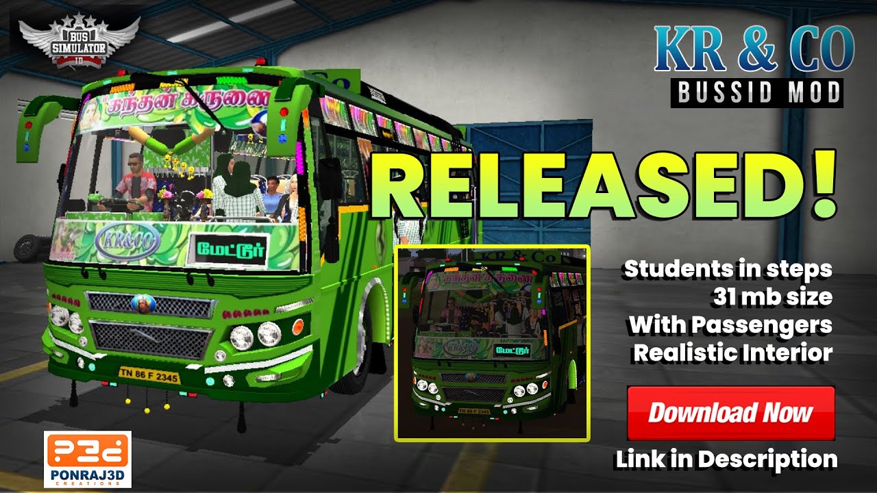 KrCo Private bus - TamilNadu INDIA 3D Model