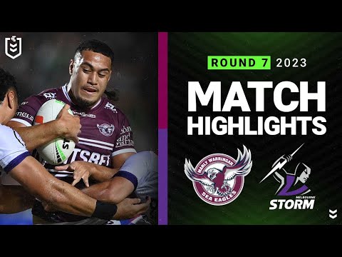 NRL Highlights | NRL 2023 | Manly-Warringah Sea Eagles v Melbourne Storm | Match Highlights