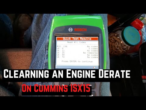 Clearing An Engine Derate On A Cummins ISX15 With The Bosch HDS 200 250 - Truck Repairs DIY