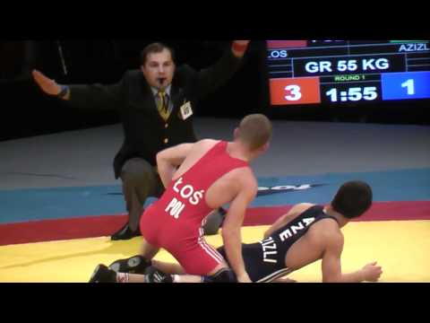EM2011 RINGEN LOS (POL) - AZIZLI (AZE) 55 KG GRECO ROMAN