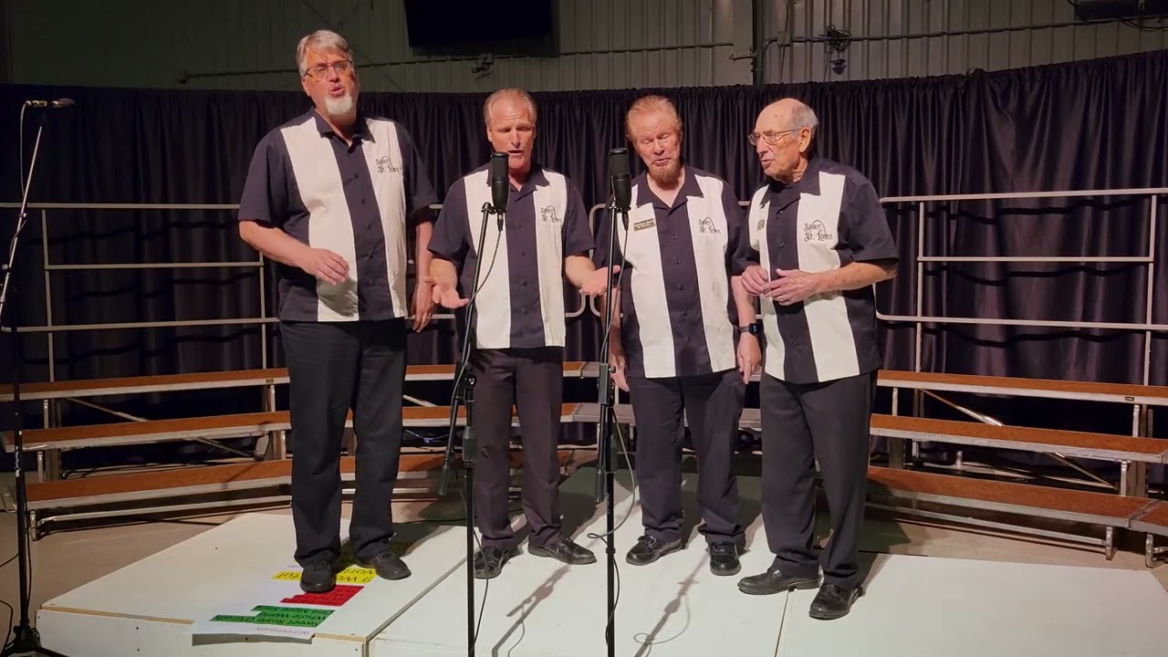 The Rivertown Sound Quartet singing ‘Lost in the Fifties’ at the Spirit of St. Louis Chorus Spring Show 2026 in De Soto, MO.