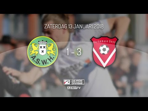 Doelpunten ASWH - Harkemase Boys 1-3 (13-01-2018)