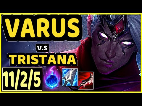 VARUS vs TRISTANA - 11/2/5 KDA BOTTOM ADC GAMEPLAY - EUW Ranked MASTER