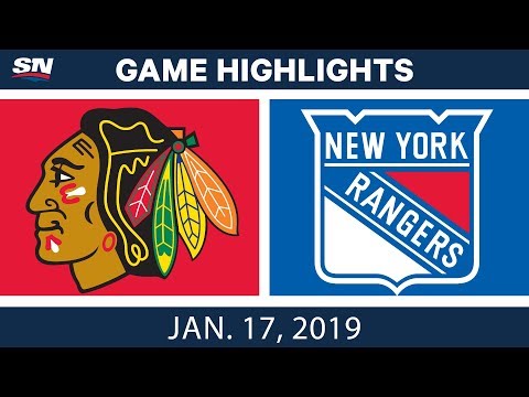 NHL Highlights | Blackhawks vs. Rangers - Jan. 17, 2019
