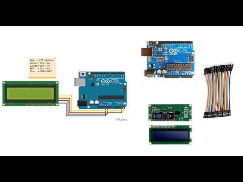 مشروع 20: شاشة LCD مقاس 16×2 عبر I2C