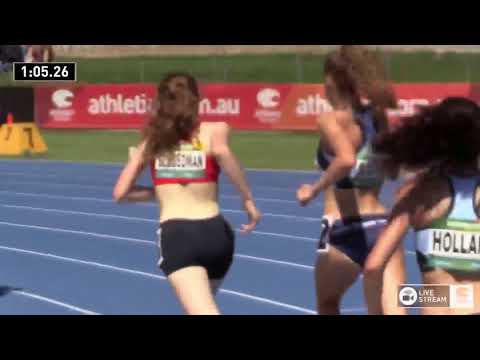 U16 Womens 800m - Heat 3 - 2018 Australian Junior Athletics Championships
