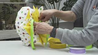 Tutorial confezione uovo Pasqua 2021 - Carta bicolor con pois