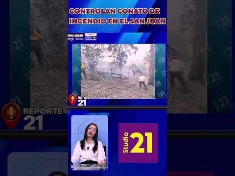 🟣 CONTROLAN CONATO DE INCENDIO EN EL CERRO DE SAN JUAN