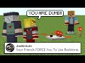 Minecraft But REDSTONERS Tell Me What To Do