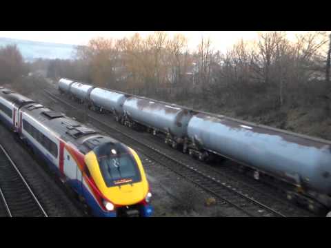 Colas Rail 60047 on diverted Grangemouth - Sinfin near Chesterfield 11/02/16