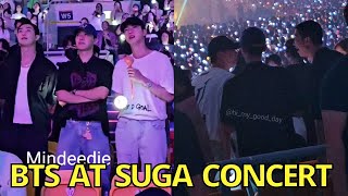 Jin & Jhope Crying at Suga Concert Salute & Give Shoutout to Suga BTS RM Namjoon Agust D concert v