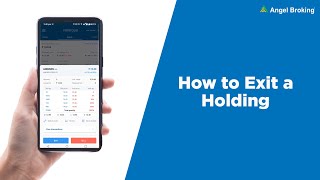 How to Exit a Holding In Few Steps | Angel Broking App | Download Now