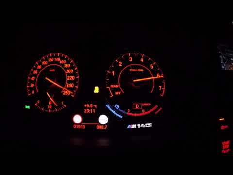 BMW M140i 0-250 Kmh Chiptuning 409 PS Acceleration Launch Control