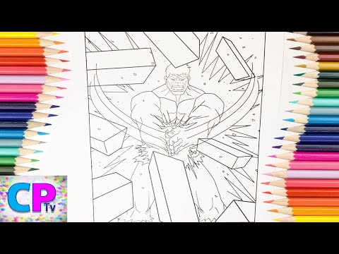 Hulk Superhero Super Speed Coloring Pages, How to Color Hulk, Drawing of Big Hero