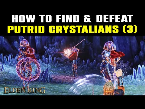 Putrid Crystalians How to Defeat & How to Find (All 3) | Easy Boss Fight in Elden Ring
