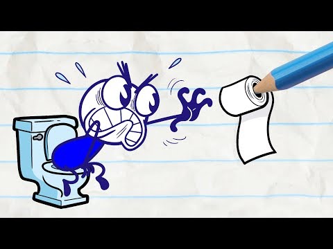No Restroom for the Wicked - Pencilmation | Animation | Cartoons | Pencilmation