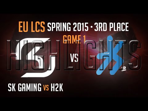 H2K vs SK Gaming Game 1 highlights 3rd Place Playoff - S5 EU LCS Spring 2015 Playoffs - H2K vs SK g1