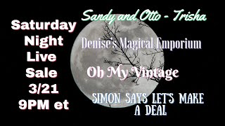 Curated Live Sale Incredible Deals on Unique Vintage Finds! | Mar 21 @9pm et (6pm pt)