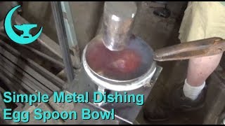 Simple Metal Dishing - Egg Spoon Bowl