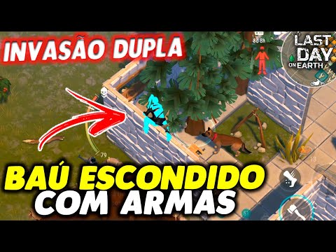 ACHEI BAÚ ESCONDIDO COM ARMAS NA INVASÃO DUPLA - Last Day On Earth