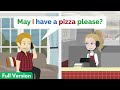English Conversation Ordering Pizza Phone Conversation For Beginners