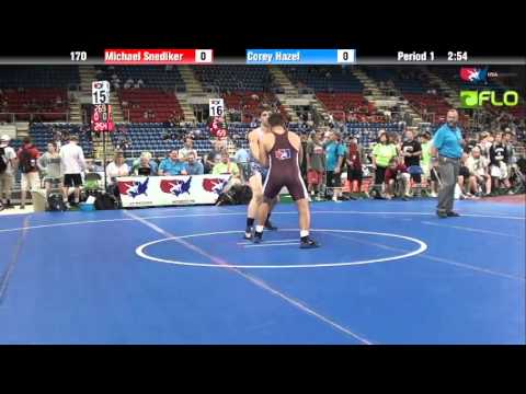 Cadet 170 - Michael Snediker (Washington) vs. Corey Hazel (Pennsylvania)