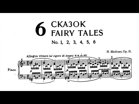 Nikolai Medtner - 6 Tales, Op. 51 [with score]