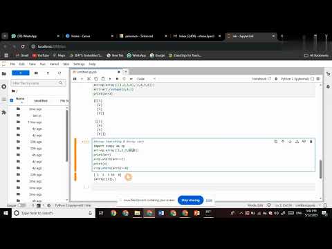 Array Searching And Sorting Numpy Python For Beginners Data Science Machine Learning