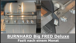BURNHARD 4-Brenner Gasgrill Big FRED Deluxe || Fazit nach einem Monat im Test (Vorteile & Nachteile)