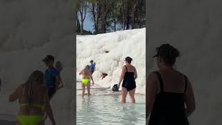 ☀️The Wonder Of Pamukkale Fun Turkey White -Dream Holiday?️ #pamukkale #cleopatra #natural